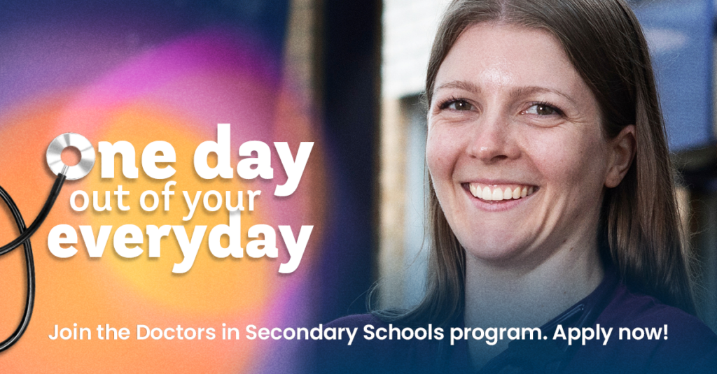 The Doctors in Secondary Schools project changes kids’ futures one day at a time