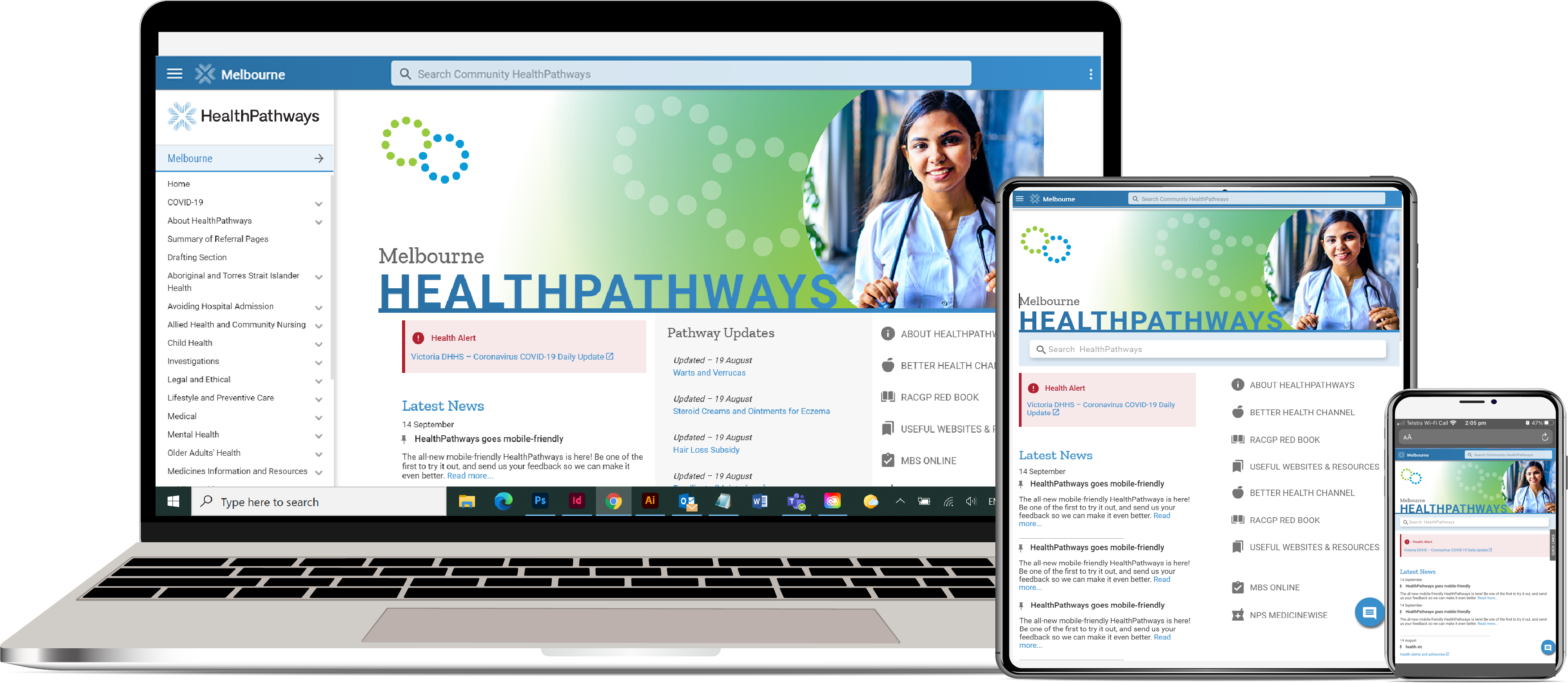 The new mobile friendly HealthPathways platform