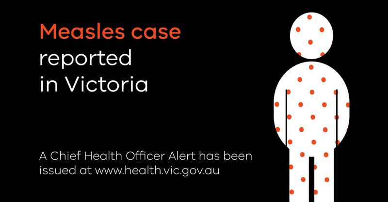New measles case in Victoria - 16th September 2019